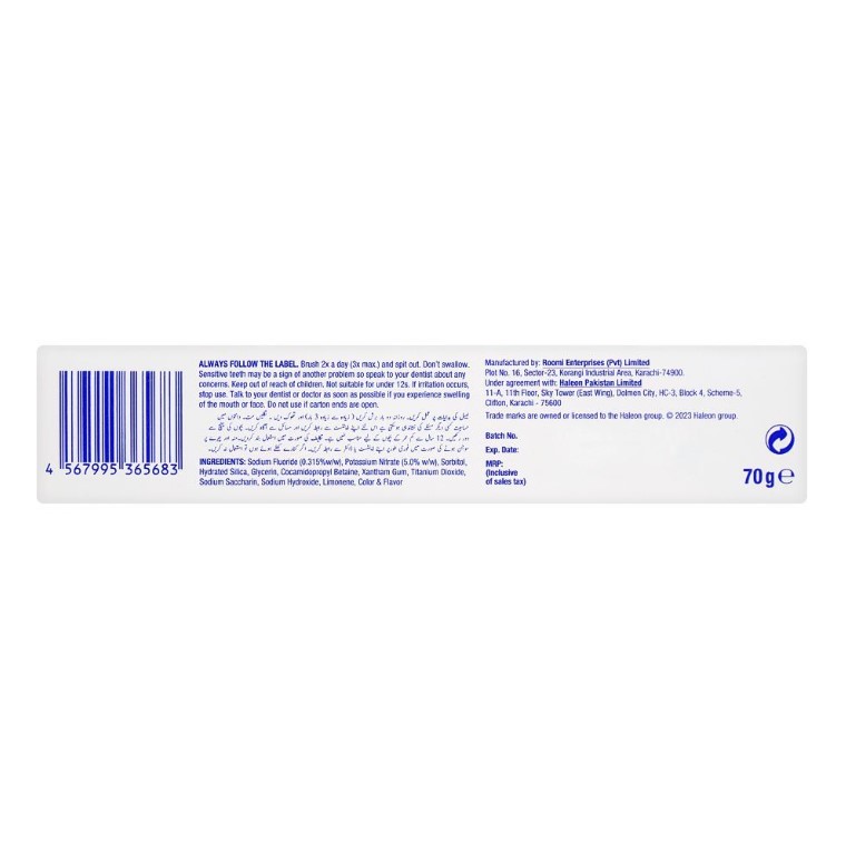 Sensodyne Original Toothpaste, 70g
